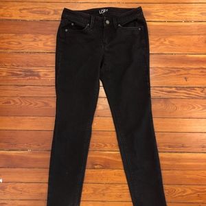 Black Loft Skinny Jeans